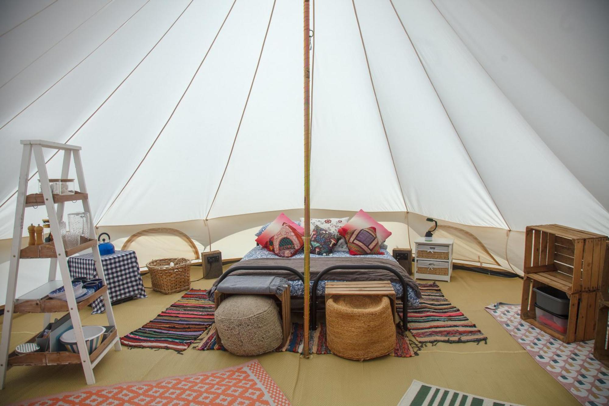 Glamping Meadow Bell Tent Stithians Экстерьер фото